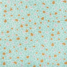 Coated  Cotton ARGEO Light Mint / Apricot